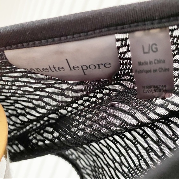 Nanette Lepore Floral Print Mesh Workout Tank Top Size Large - Picture 9 of 11